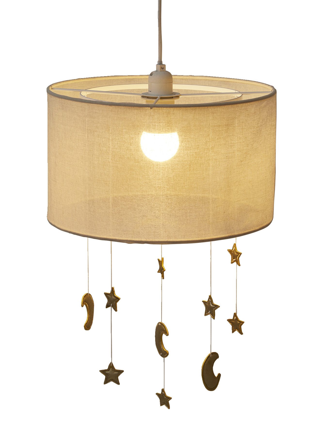 vertbaudet Lampenschirm Kinderzimmer Lampenschirm, Mond & Sterne günstig online kaufen
