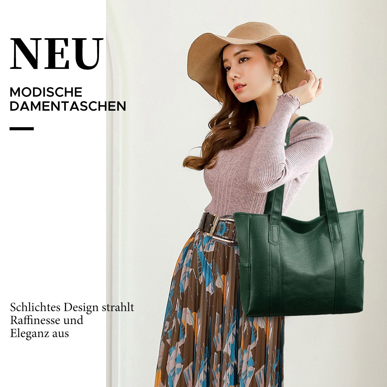 Refttenw Shopper Damen Henkeltaschen Große Handtasche günstig online kaufen
