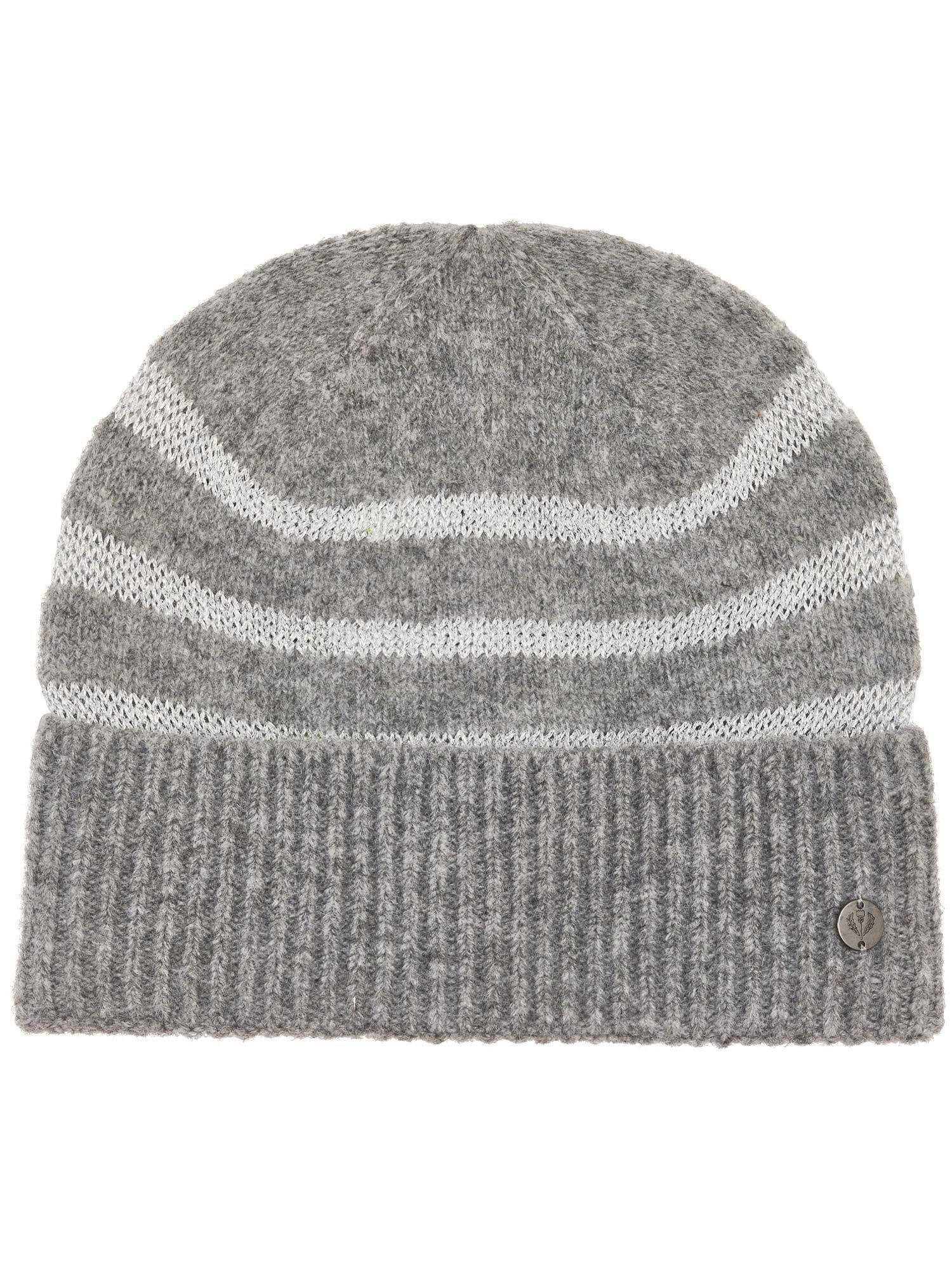 Fraas Strickmütze Sustainability Edition - Strickmütze mit Glitzer-Streifen