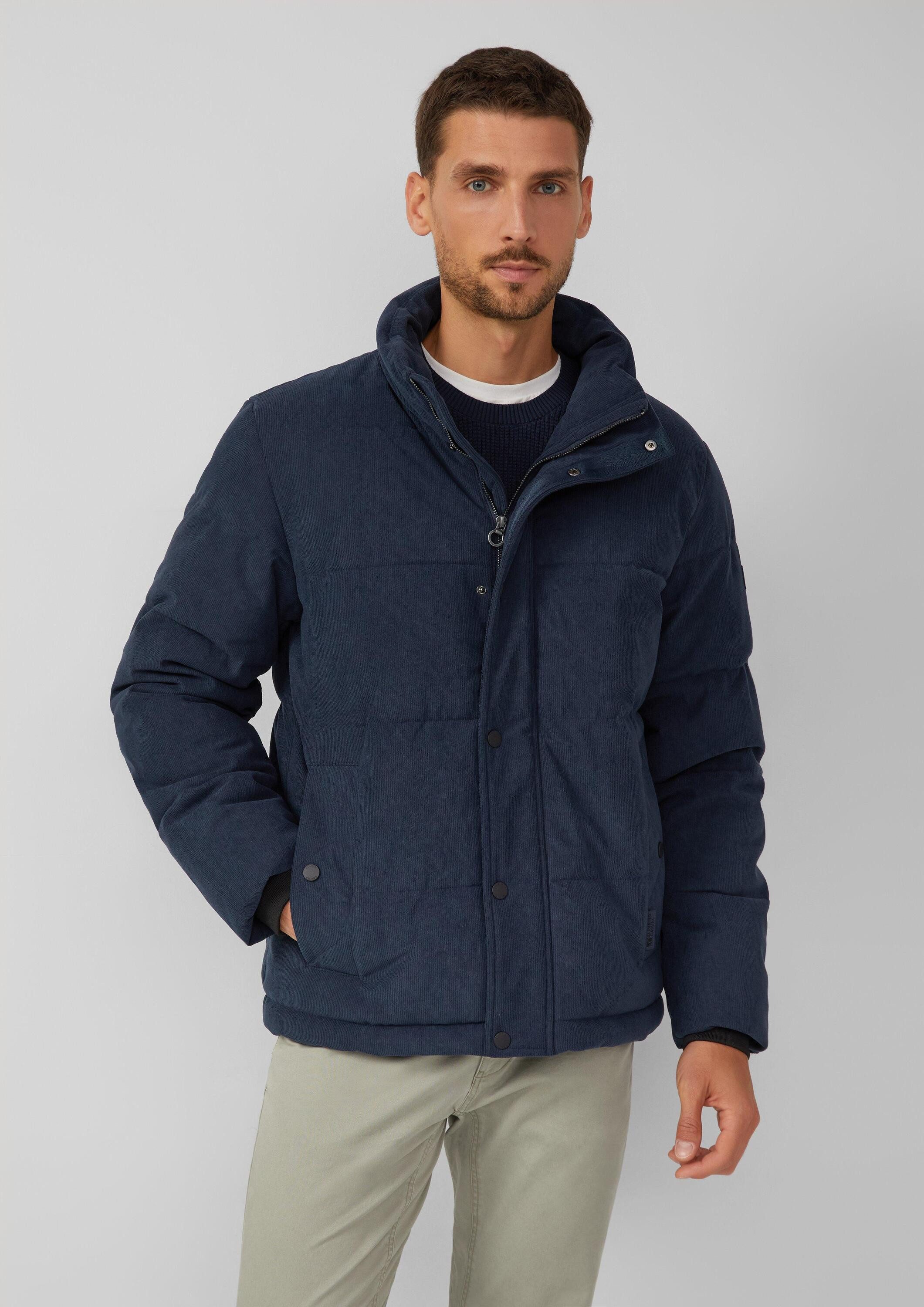 s.Oliver Winterjacke Outdoor-Jacke Cord-Pufferjacke mit sportiven Details günstig online kaufen