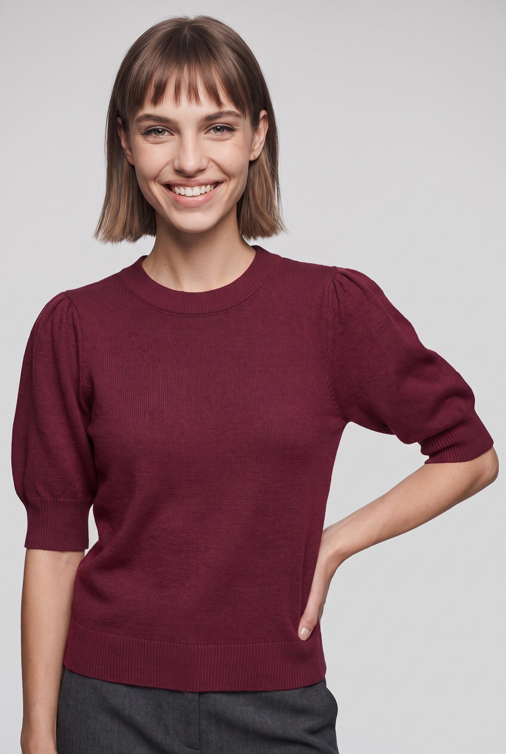 ONLY Strickpullover ONLRICA LIFE 2/4 PULLOVER KNT NOOS Materialmix, regular fit
