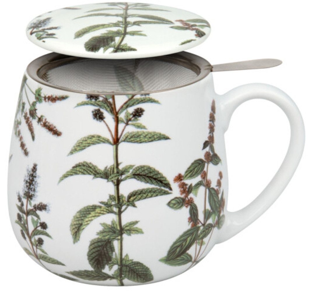Tasse My favourite tea Pfefferminze mit Sieb und Deckel Porzellan 0,35 L