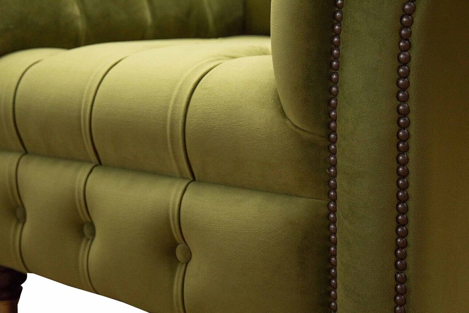 JVmoebel Sessel Chesterfield Luxus Couchen, Polster Textil Design Europe Sessel Couch In Made