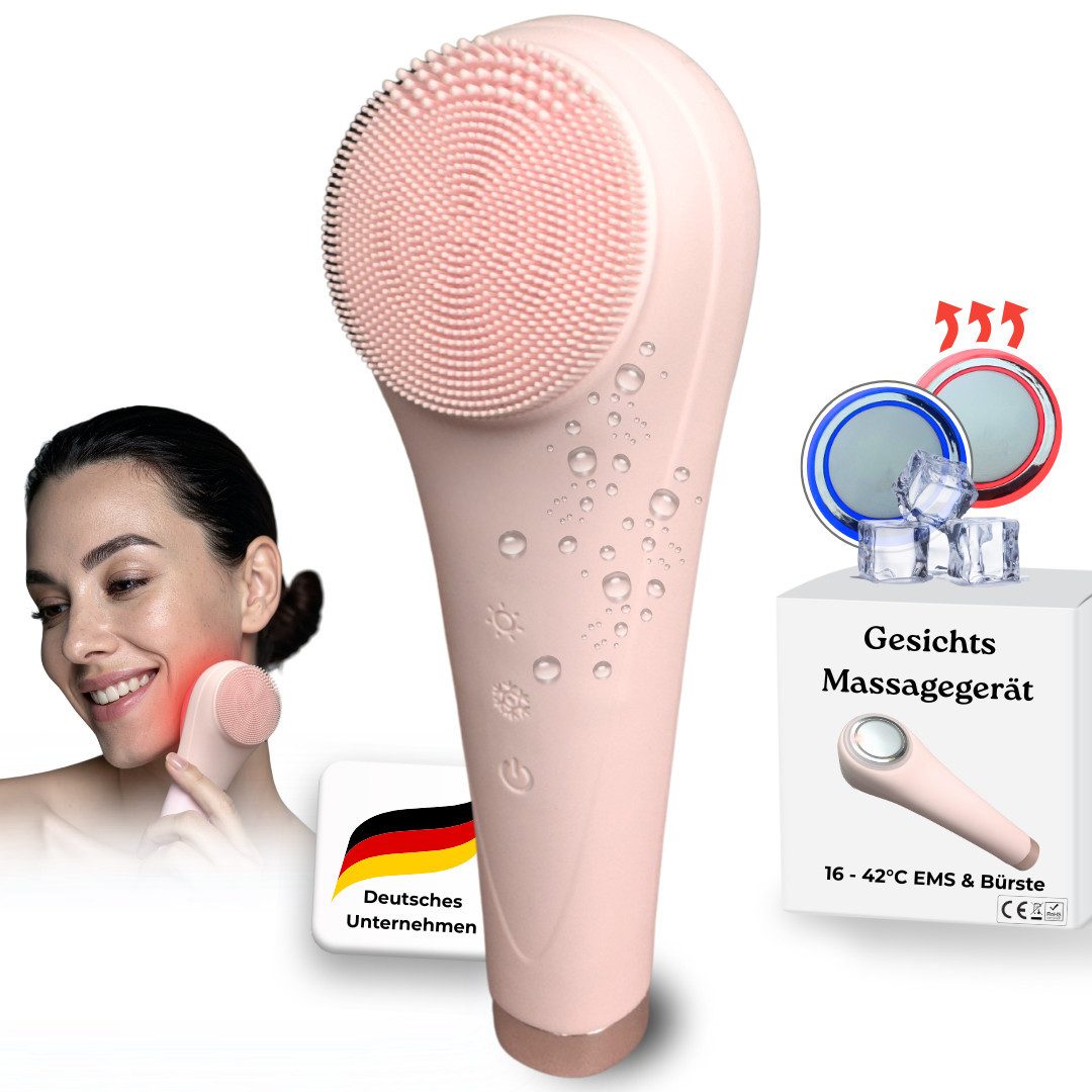 Gesichtsmassagegerät Ultrasonic Brush & EMS, 6 in 1 Elektrische Gesichtsreinigungsgerät