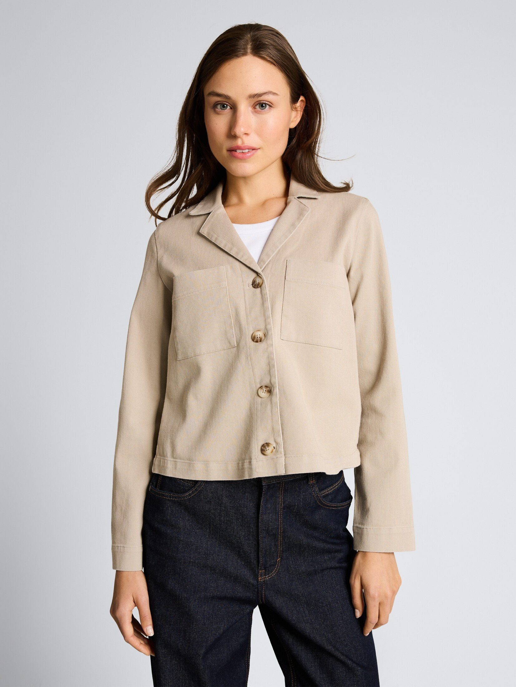 TOM TAILOR Jackenblazer Blazer Regular Fit Jacke mit Brusttaschen