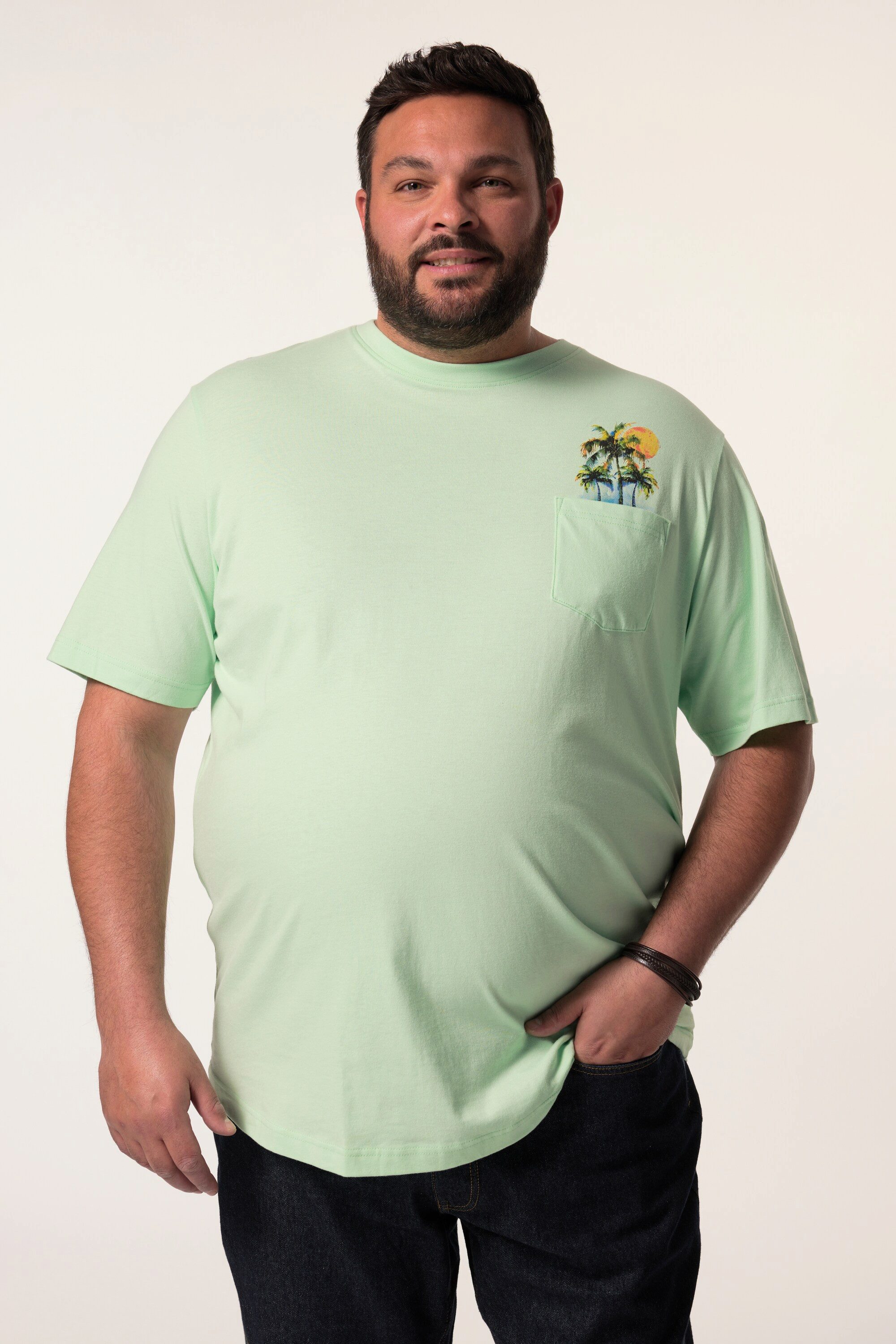 T-Shirt Men+ T-Shirt Halbarm Print Rundhals bis 8 XL