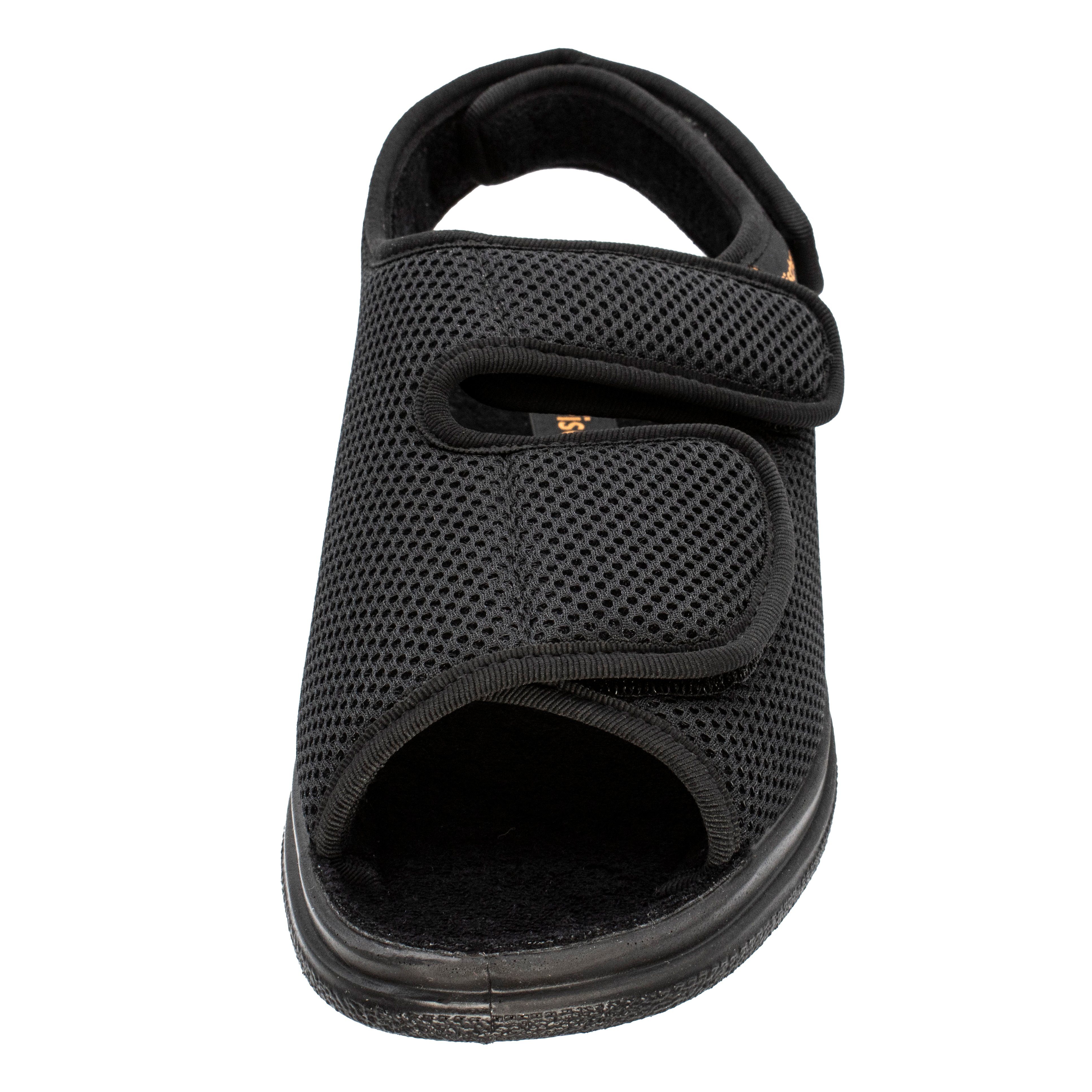 Fischer-Markenschuh Ortho Hausschuh 3 Klettverschlüsse, Weite K, Frotteefutter – Bild 4 von 5