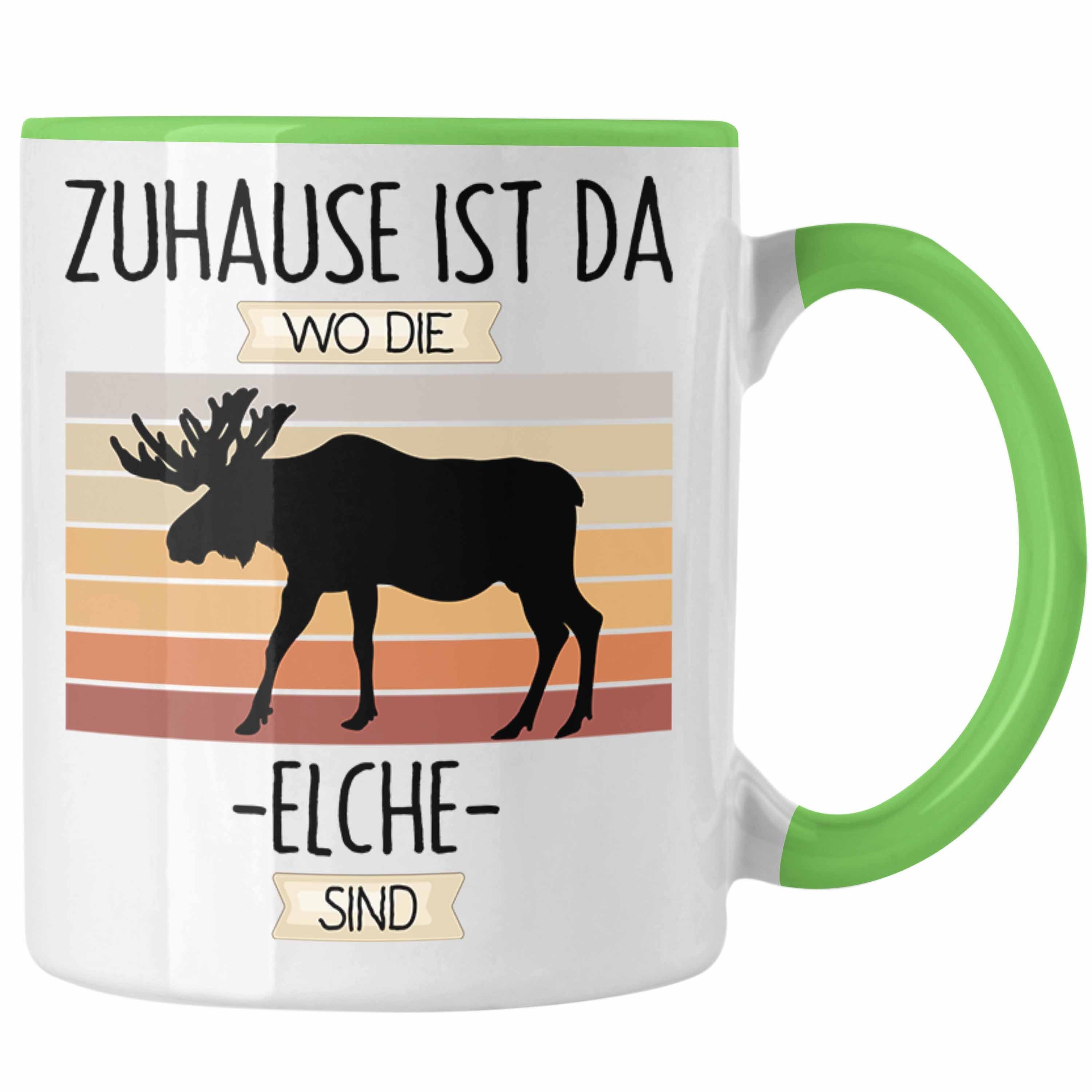 Trendation Tasse Elche Tasse Geschenk Geschenkidee Lustiger Spruch