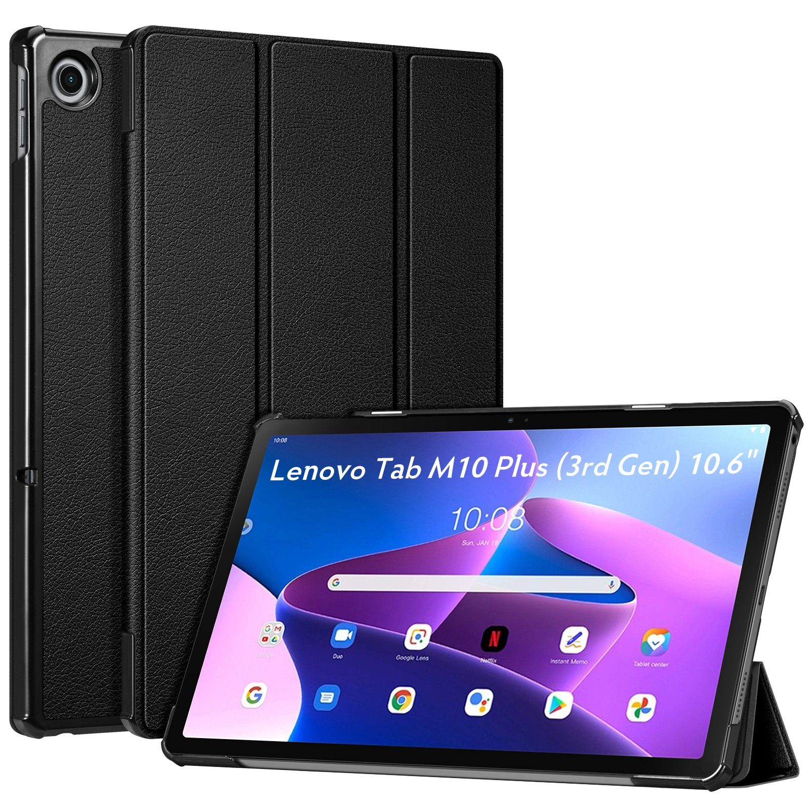 Fintie Tablet-Hülle für 10.6" Lenovo Tab M10 Plus(3.Gen) 26,9cm(2000x1200 2K Display) 2022, Dünn Case mit Auto Schlaf/Wach, Nicht für 10.1" Lenovo Tab M10(3. Gen) von Fintie