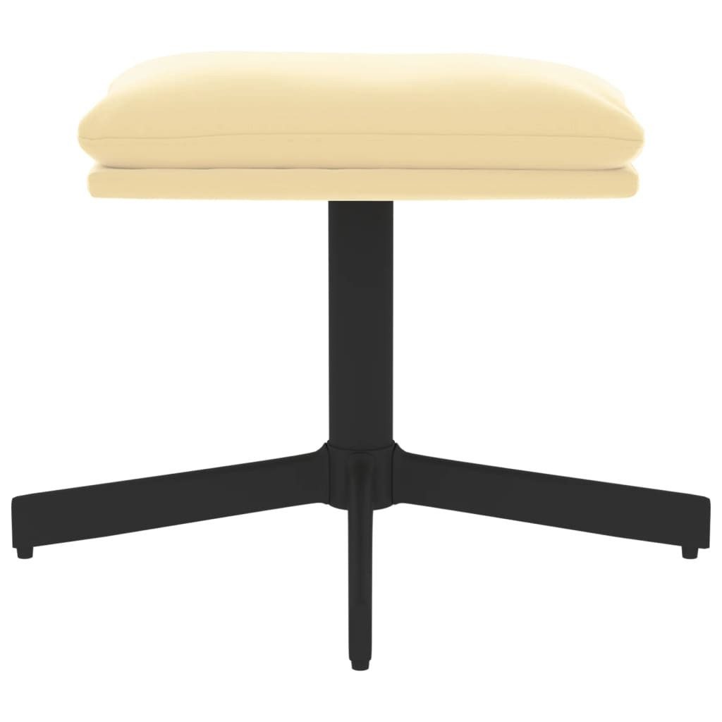vidaXL Polsterhocker Fußhocker Cremeweiß 60x60x36 cm günstig online kaufen