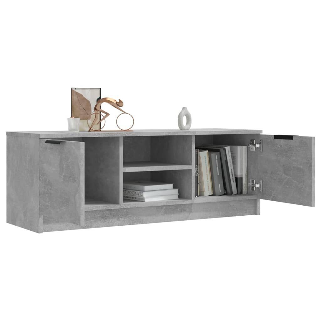 vidaXL TV-Schrank TV-Schrank cm Holzwerkstoff 102x35x36,5 (1-St) Betongrau