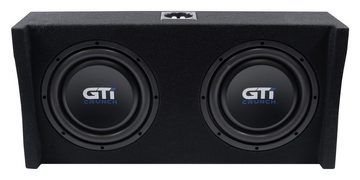 Crunch GTi250S 25 cm (10) Downfire Gehäusesubwoofer mit Passiv-Membran Auto-Subwoofer (250 W)