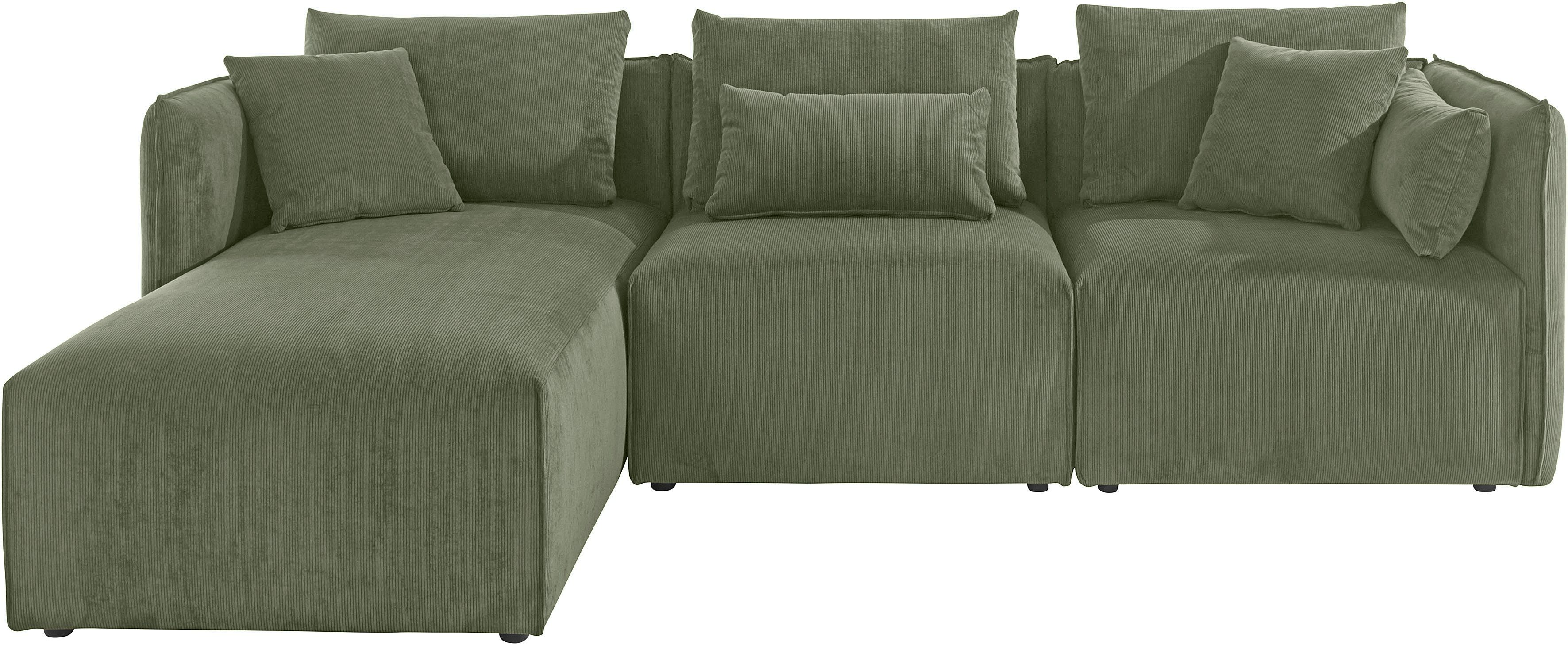 OTTO home Ecksofa Nöre L-Form, 3 Teile, in vielen Bezugsqualitäten und Farben. Modulteile s. "Nöre"