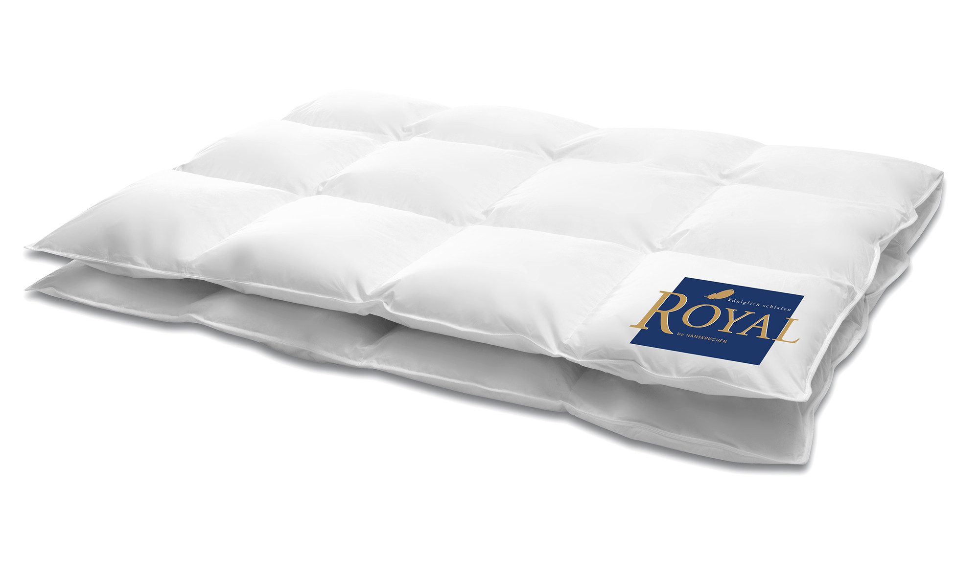 HANSKRUCHEN Daunenbettdecke Hanskruchen Daunendecke Royal Medium 135 x 200 cm, Bezug: 100% Baumwolle