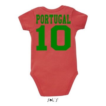 Blondie & Brownie Strampler Kinder Baby Portugal Sport Trikot Fußball Weltmeister WM Europa EM
