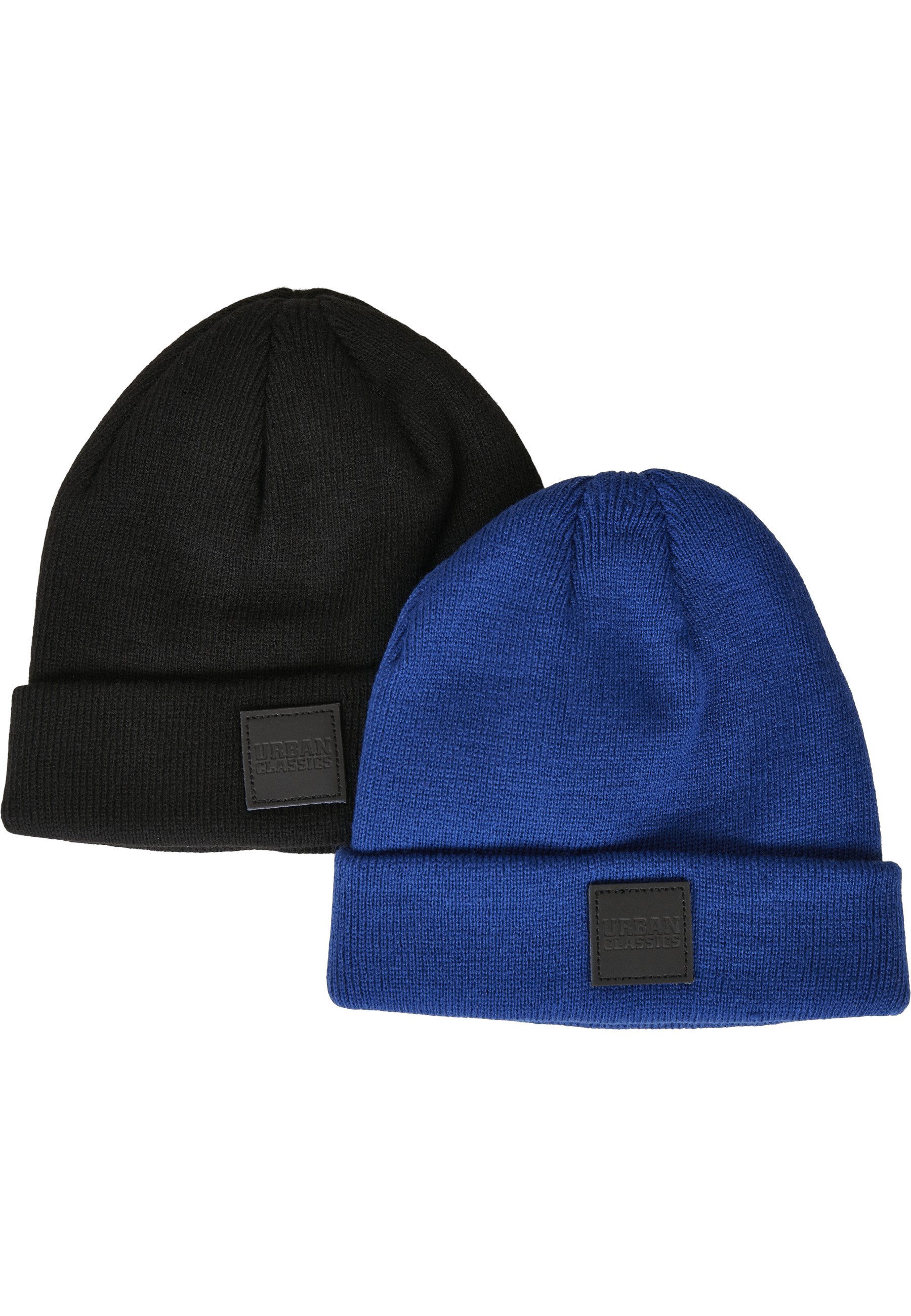 URBAN CLASSICS Beanie Urban Classics Damen Logopatch Beanie Kids 2-Pack (1-St)