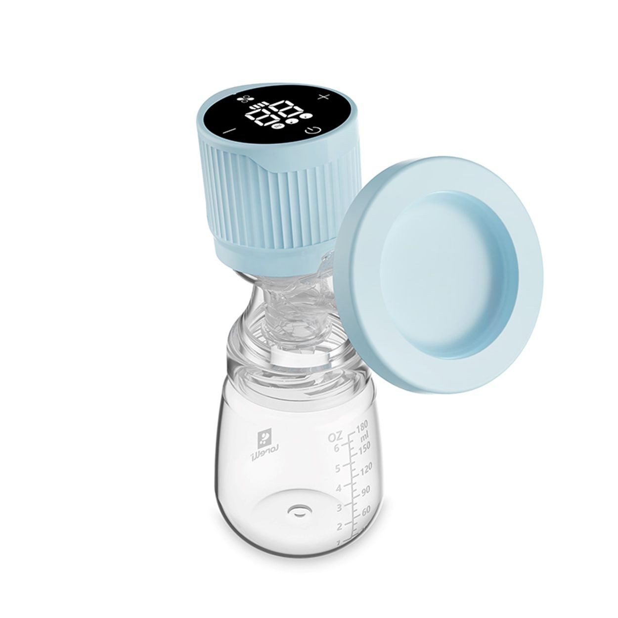 Lorelli Elektrische Milchpumpe Lila, elektrisch, 180 ml Flasche, LED-Anzeige, Timer, 3 Modi, Silikon