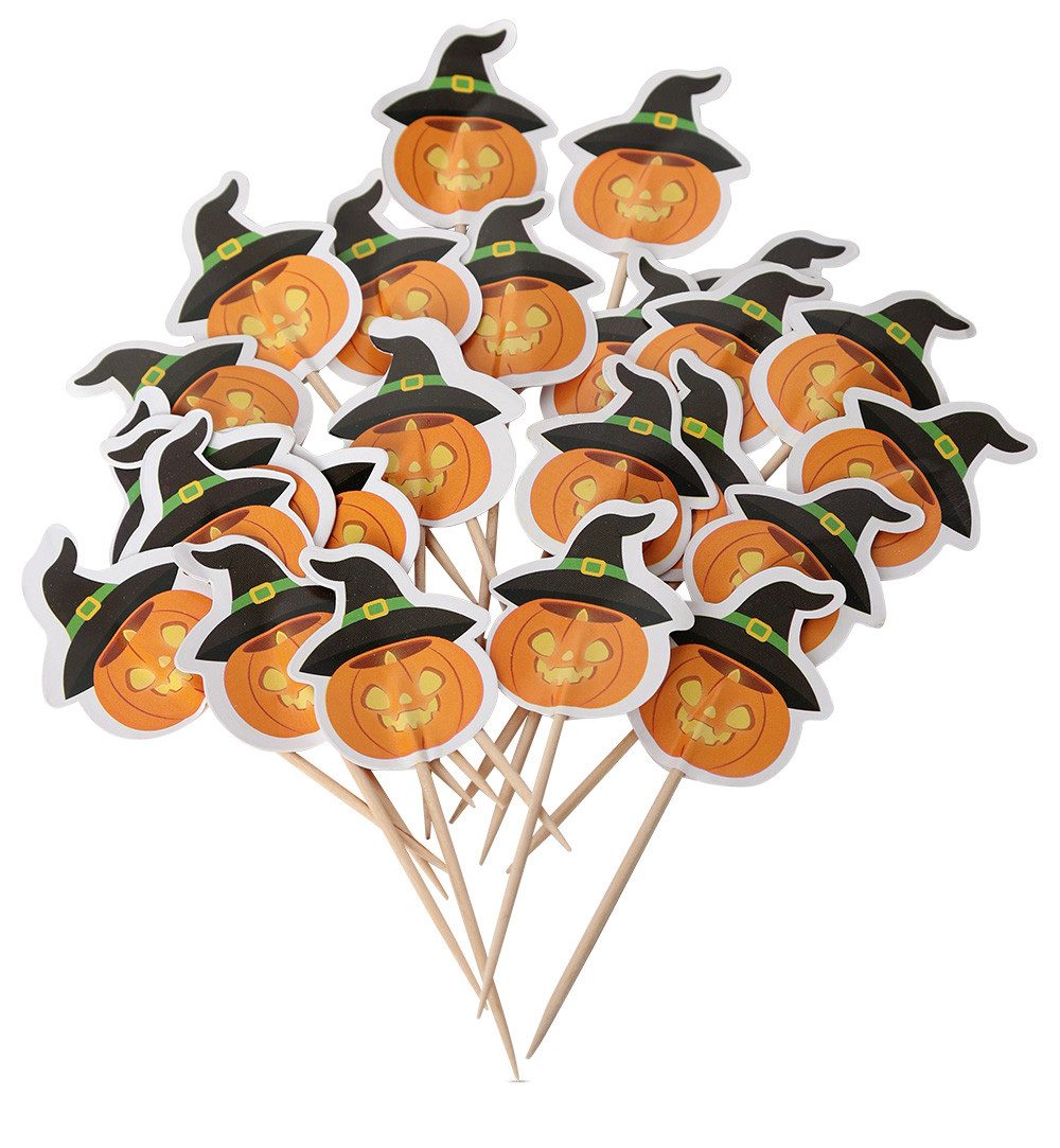 Fries Muffinform Halloween Muffin Back Set 48-tlg 24 Förmchen & 24 Toppers Karneval, 48 teiliges Set