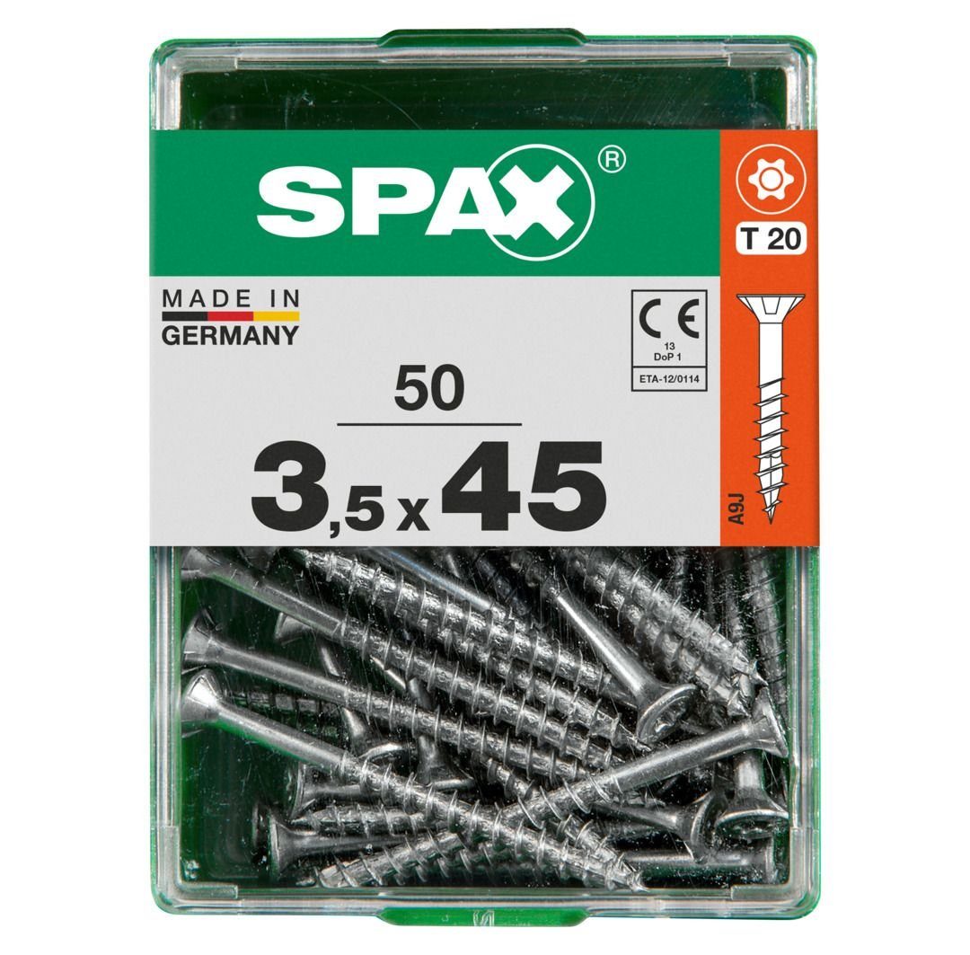 SPAX Holzbauschraube Spax Universalschrauben 3.5 x 45 mm TX 20 - 50