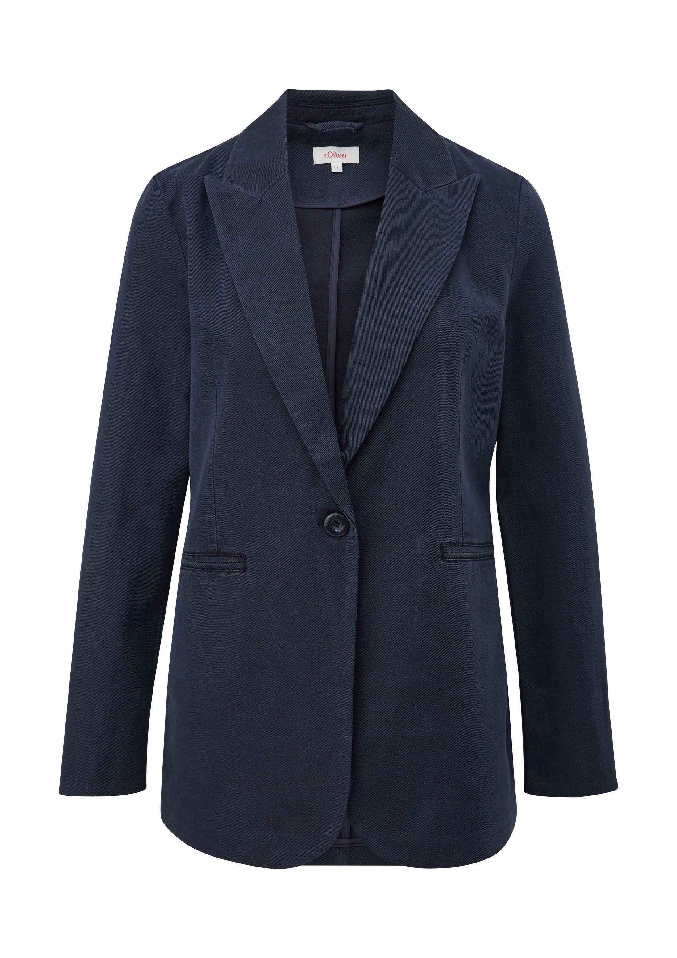 s.Oliver Jackenblazer Indoor-Blazer Blazer aus Twill