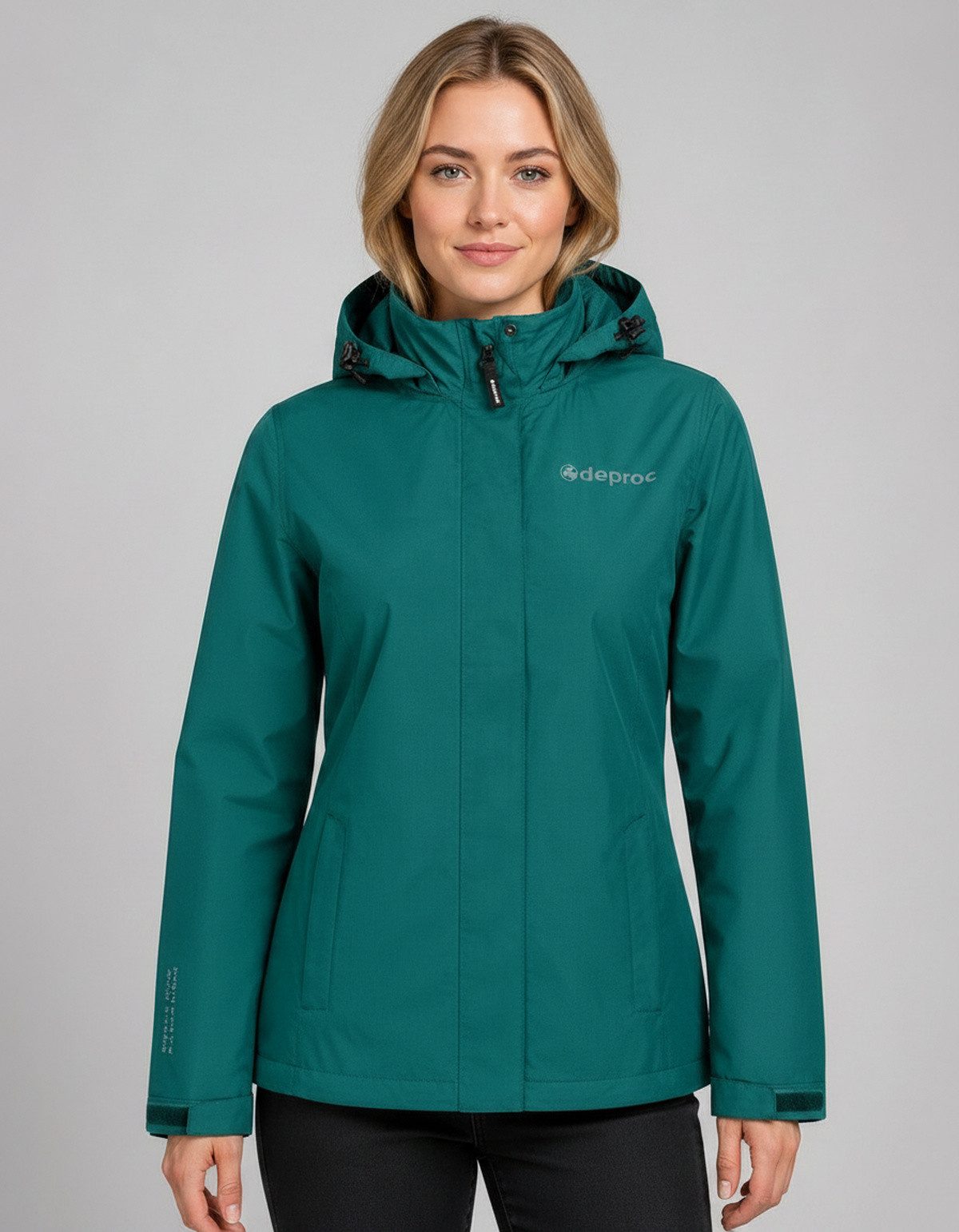 DEPROC Active Funktionsjacke LAVAL II WOMEN Funktionsjacke, Wanderjacke, Regenjacke abnehmbare Kapuze
