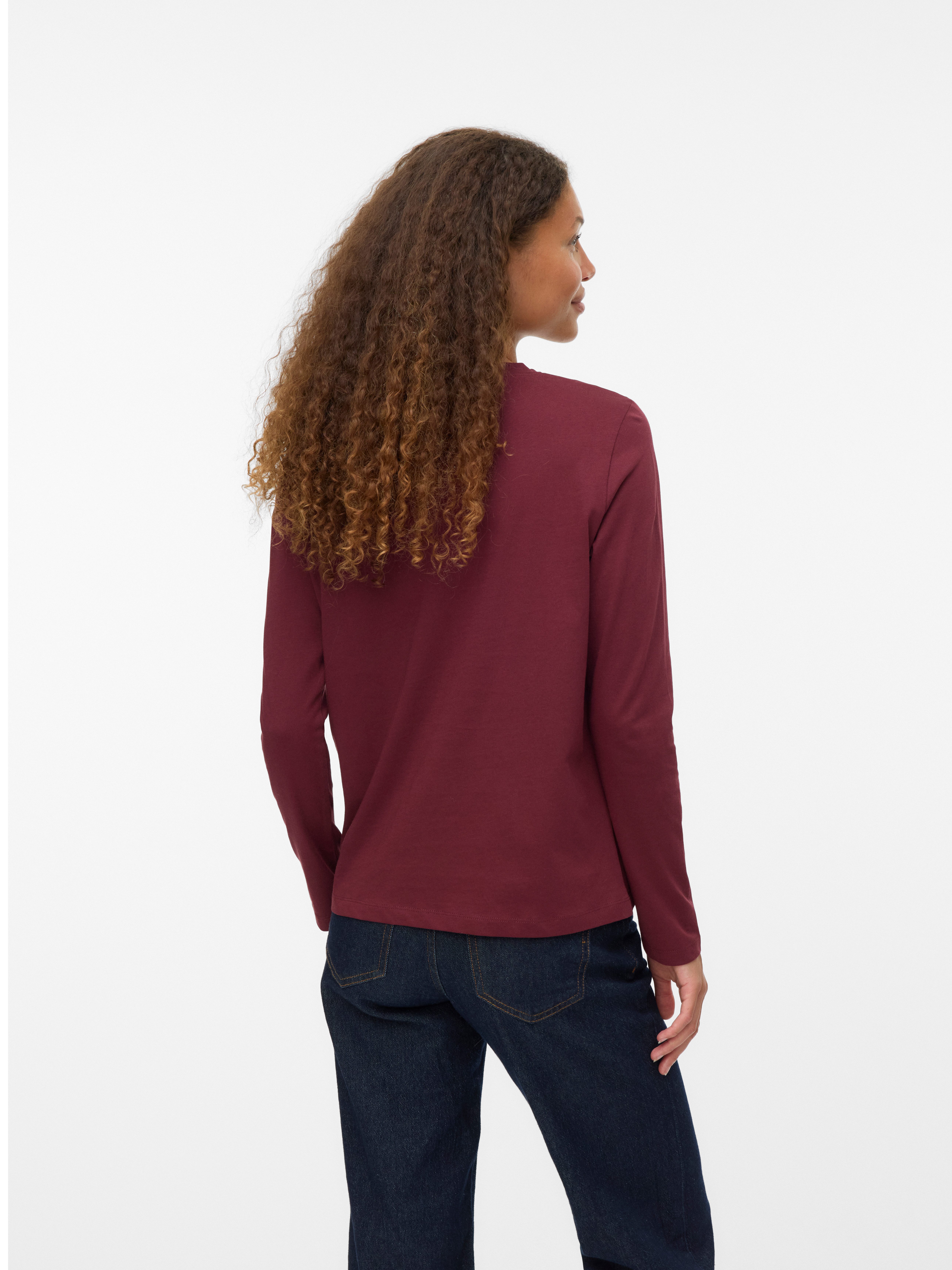 Vero Moda Langarmshirt VMPAULINA LS T-SHIRT günstig online kaufen