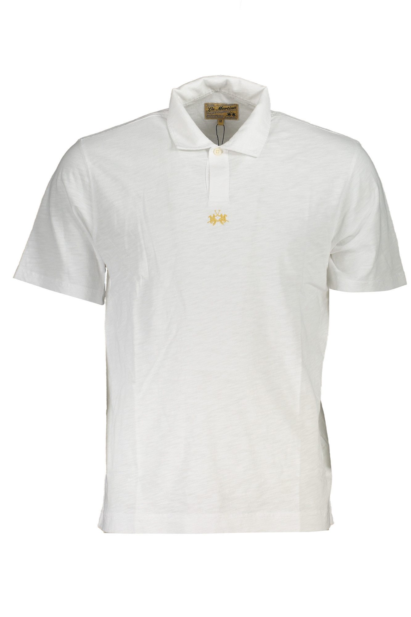 La Martina Poloshirt Weißes Herren Poloshirt mit Stickerei - Regular