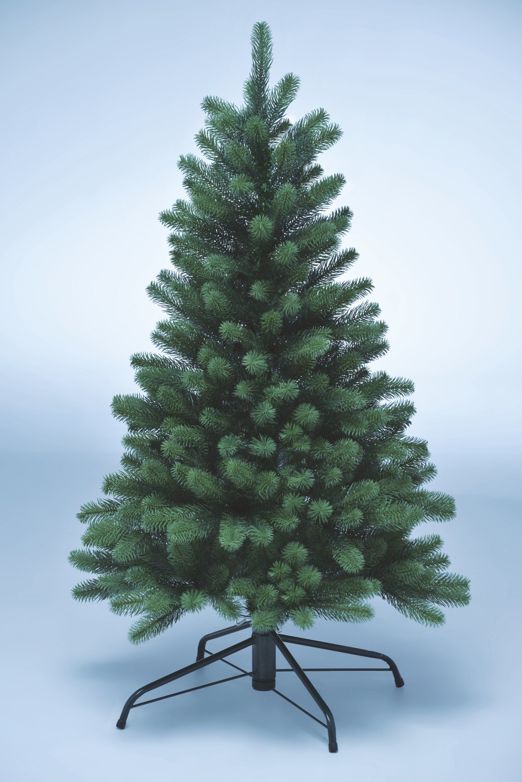 SCHAUMEX Künstlicher Weihnachtsbaum Premium Spritzguss Tanne Höhe 120 cm, Nordmanntanne, Premium Qualität