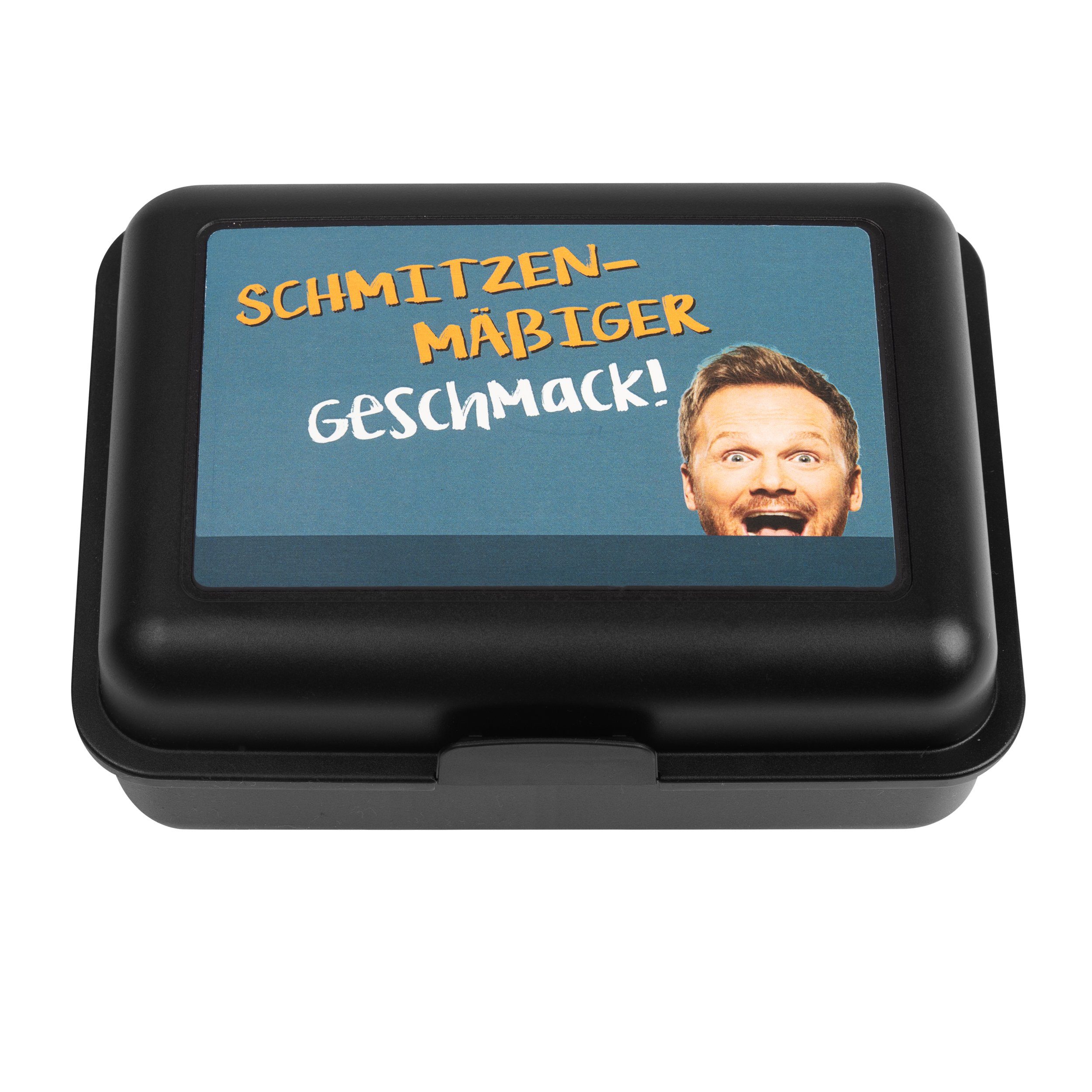 (PP) - Kunststoff United Schmitzenmäßiger Schwarz, Ralf Labels® Brotdose Lunchbox Geschmack! Schmitz