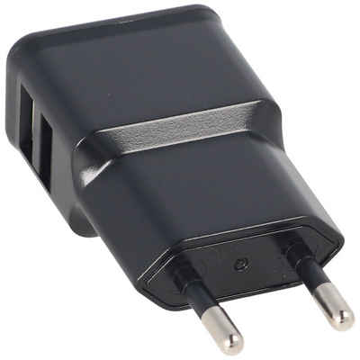 Goobay »Dual USB-Ladegerät 2,4 A, 2x USB Ausgang, schwarz« Handy-Netzteile