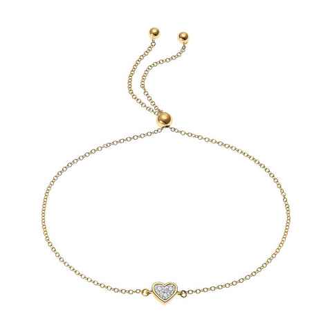 CHRIST Armband CHRIST Damen-Armband 375er Gelbgold 3 Diamant, Damenschmuck