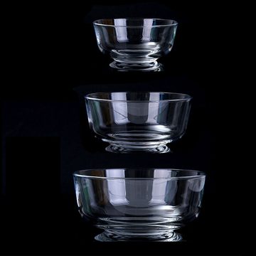 FELIXLEO Gläser-Set Glas Rührschüssel mit Deckel 1er-Set Rund Salatschüsseln für die Küche