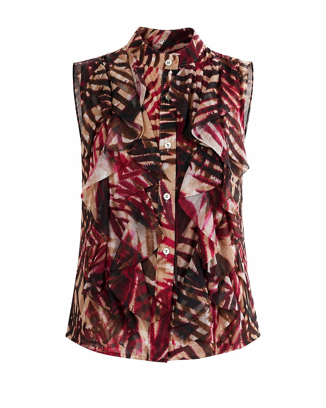 Kurzarmbluse - Bluse mit Rüschen - elegantes Blusentop Damen - Rüschenbluse