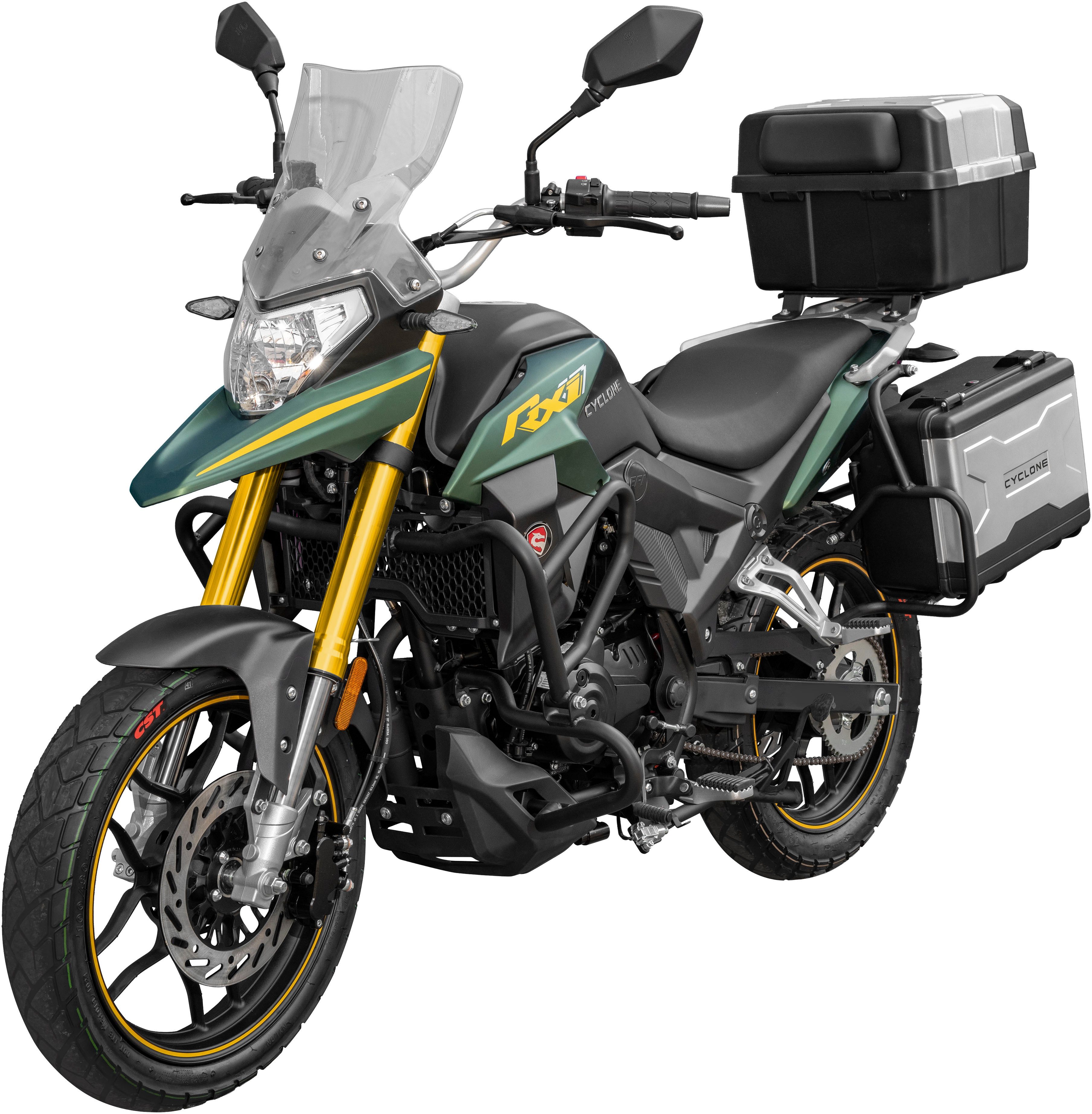 Cyclone Motorrad RX1 Pro, 125, E5+, Adventure, 124 ccm, 99 km/h, Euro 5+, 11 kW, 15 PS, ABS, 125er Adventure, digitales Cockpit