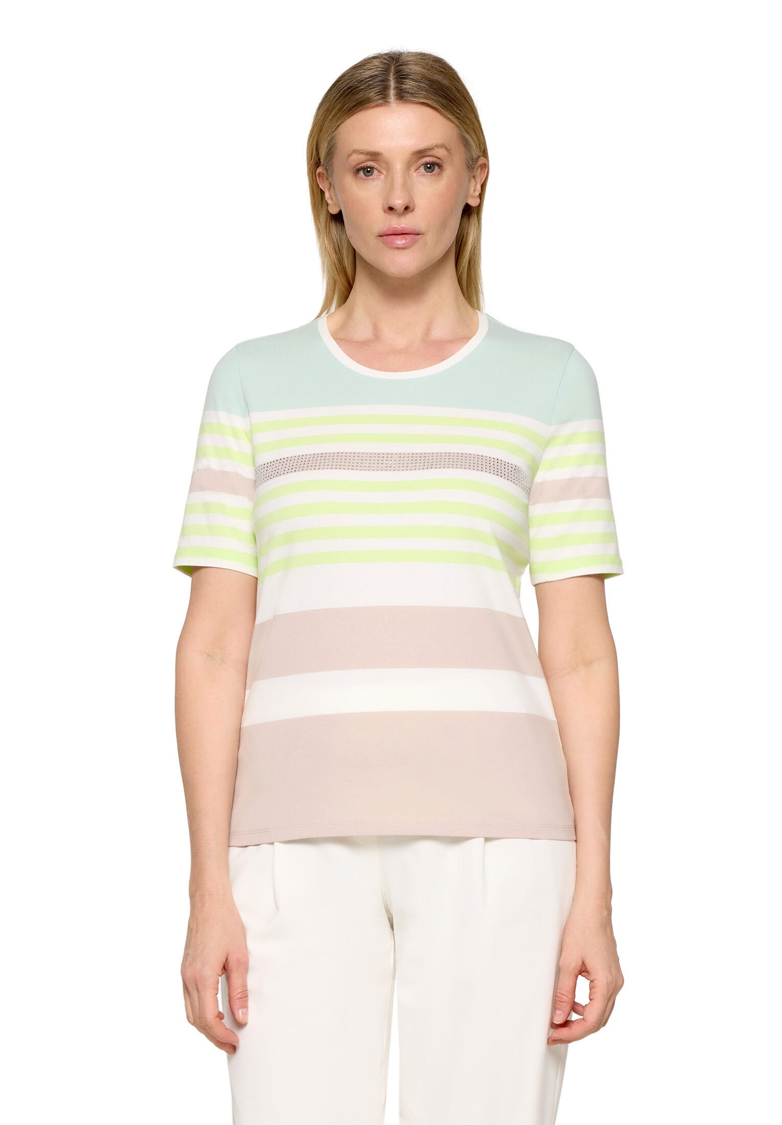 Kurzarmshirt Damen mit Ringel