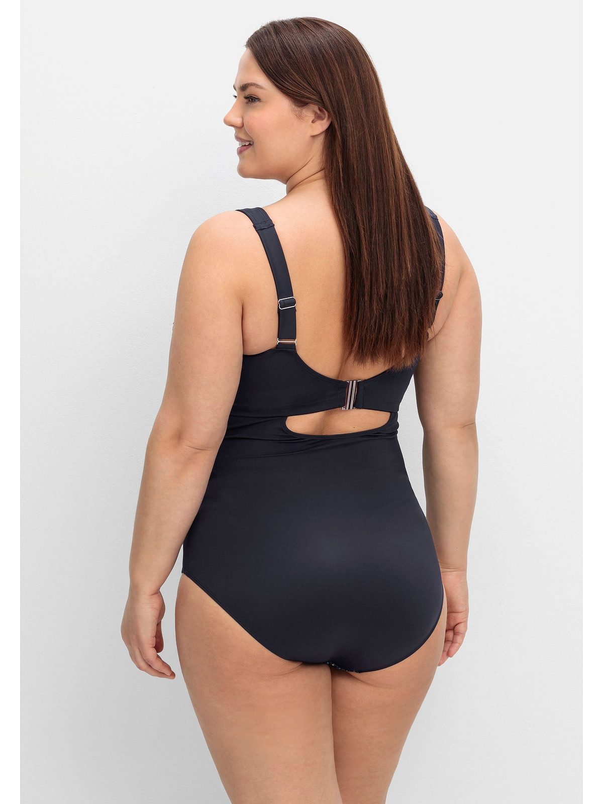 Sheego Badeanzug Große Größen mit Ethnoprint und Shape-Effekt