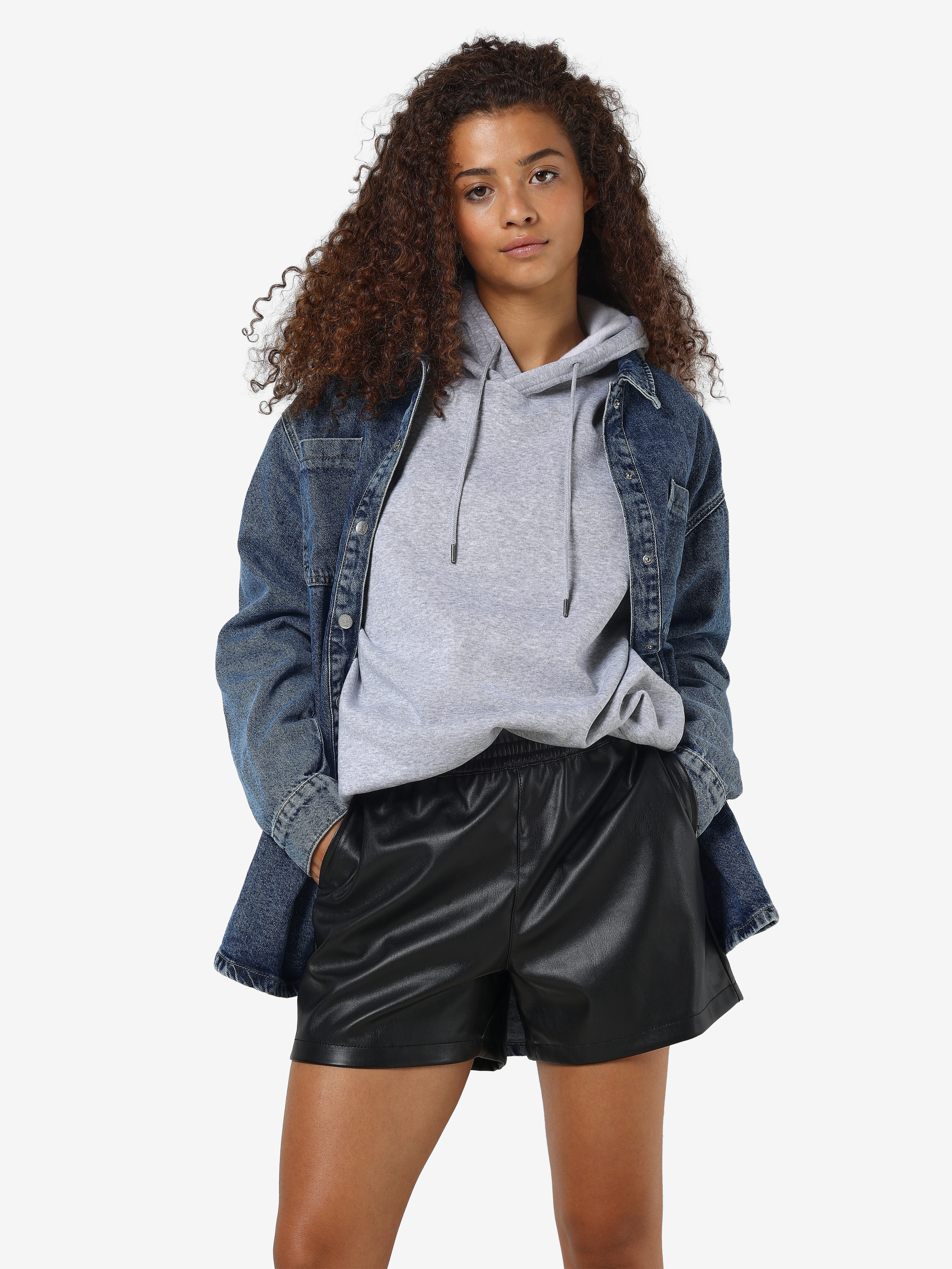 Noisy may Shorts NMANDY PU HW SHORTS WVN NOOS