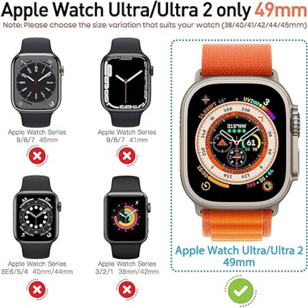 SmartUP Smartwatch-Hülle 2X Hülle für Apple Watch Ultra 3 / Ultra 2 / Ultra 49mm Case Display 49mm, kompletter Rundumschutz