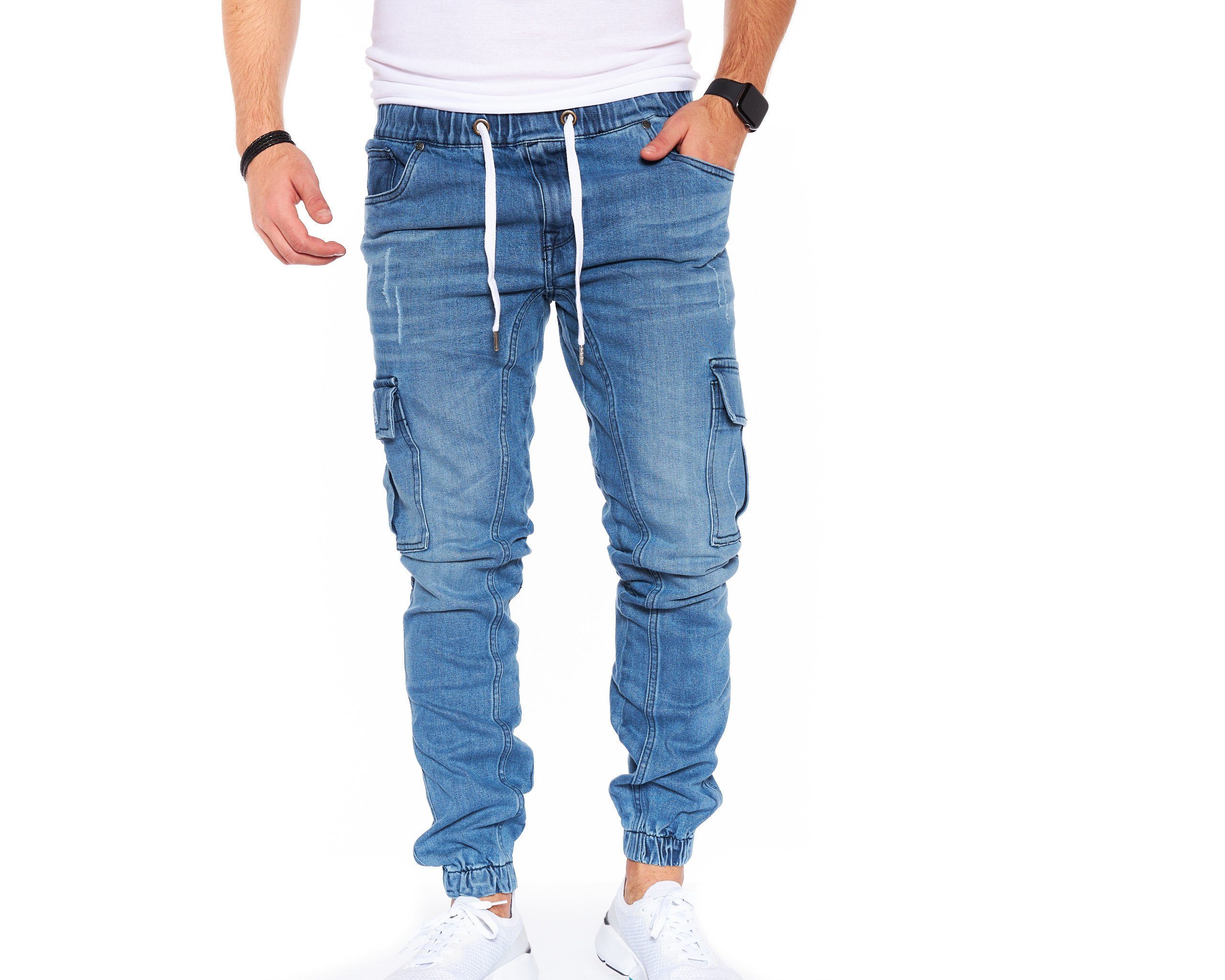 Styleko Chinohose 8004 Styleko Cargohose Herren Jeans Cargohose männer Jeans Cargohose – Bild 2 von 5