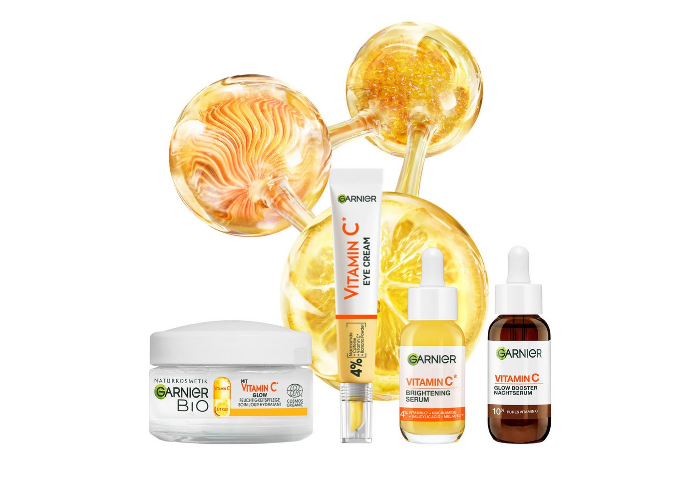 GARNIER Gesichtspflege-Set SKIN ACTIVE MAX GLOW BOOSTER SET Set, 3-tlg., mit Vitamin C