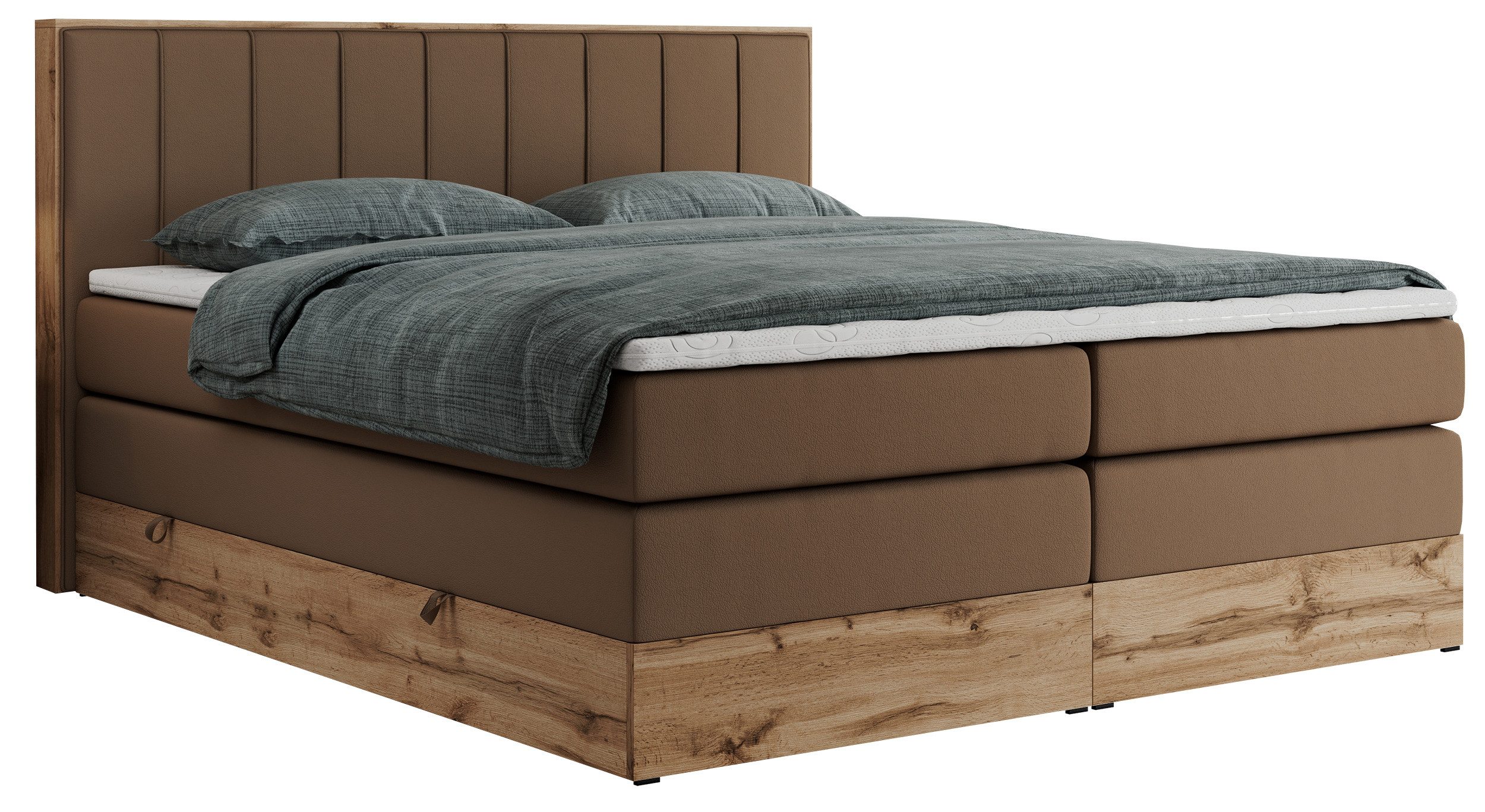 MKS MÖBEL Boxspringbett BELLISSIMO KING (Topper günstig online kaufen