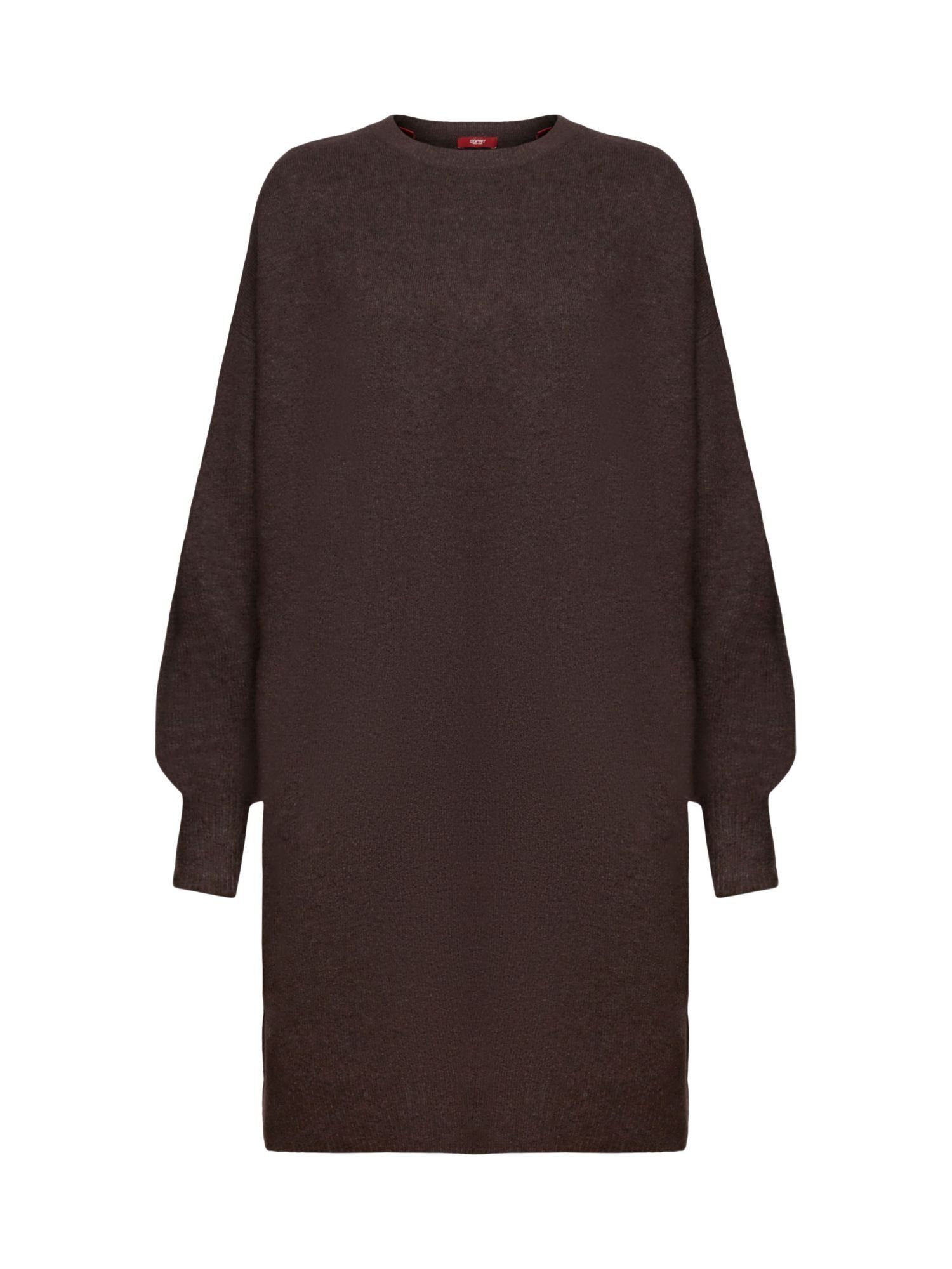 Esprit Midikleid Mini-Strickkleid DARK BROWN