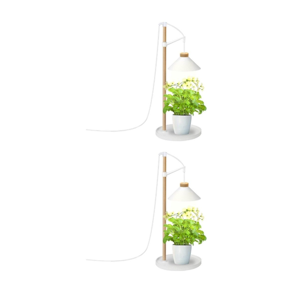 smartwares Pflanzenlampe Smartwares ISL 60028 LED Pflanzenleuchte 9W 4000K 2er Set, Gewächslampe für Kräuter Blume