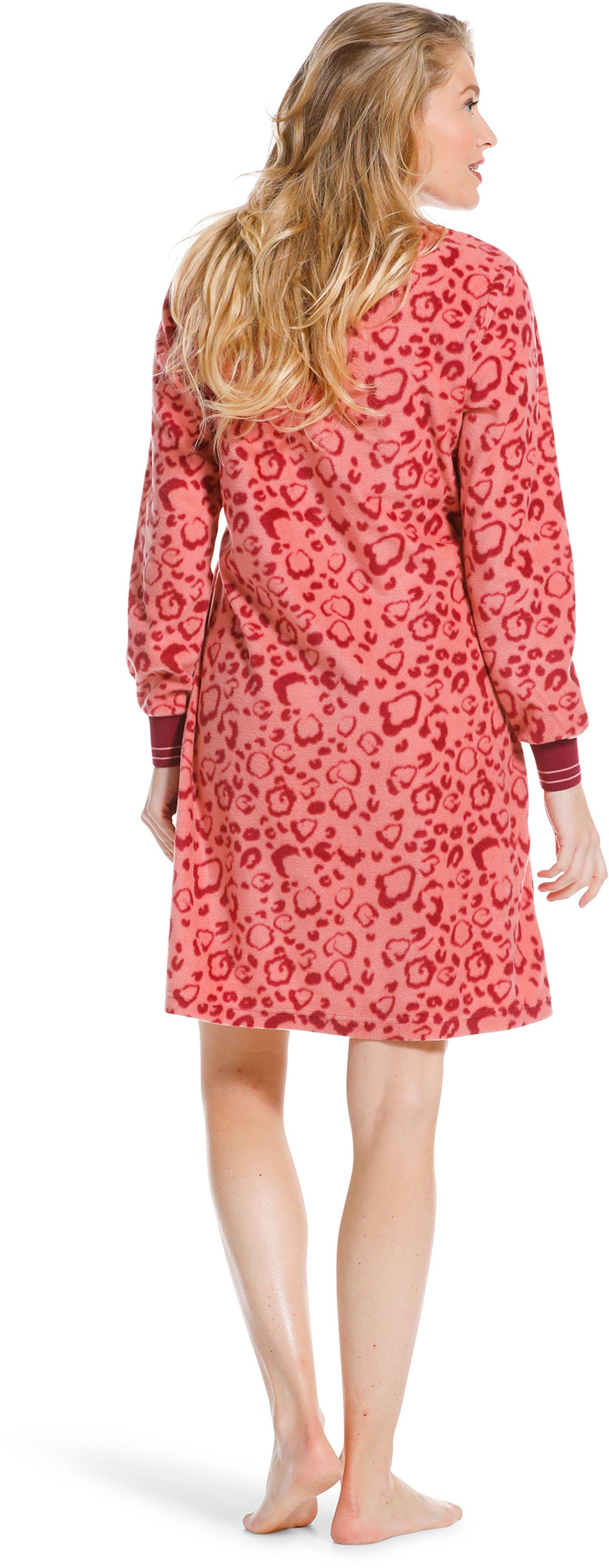langem Arm mit Nachthemd (1-tlg) Pastunette Warmes Damen Fleece Nachthemd