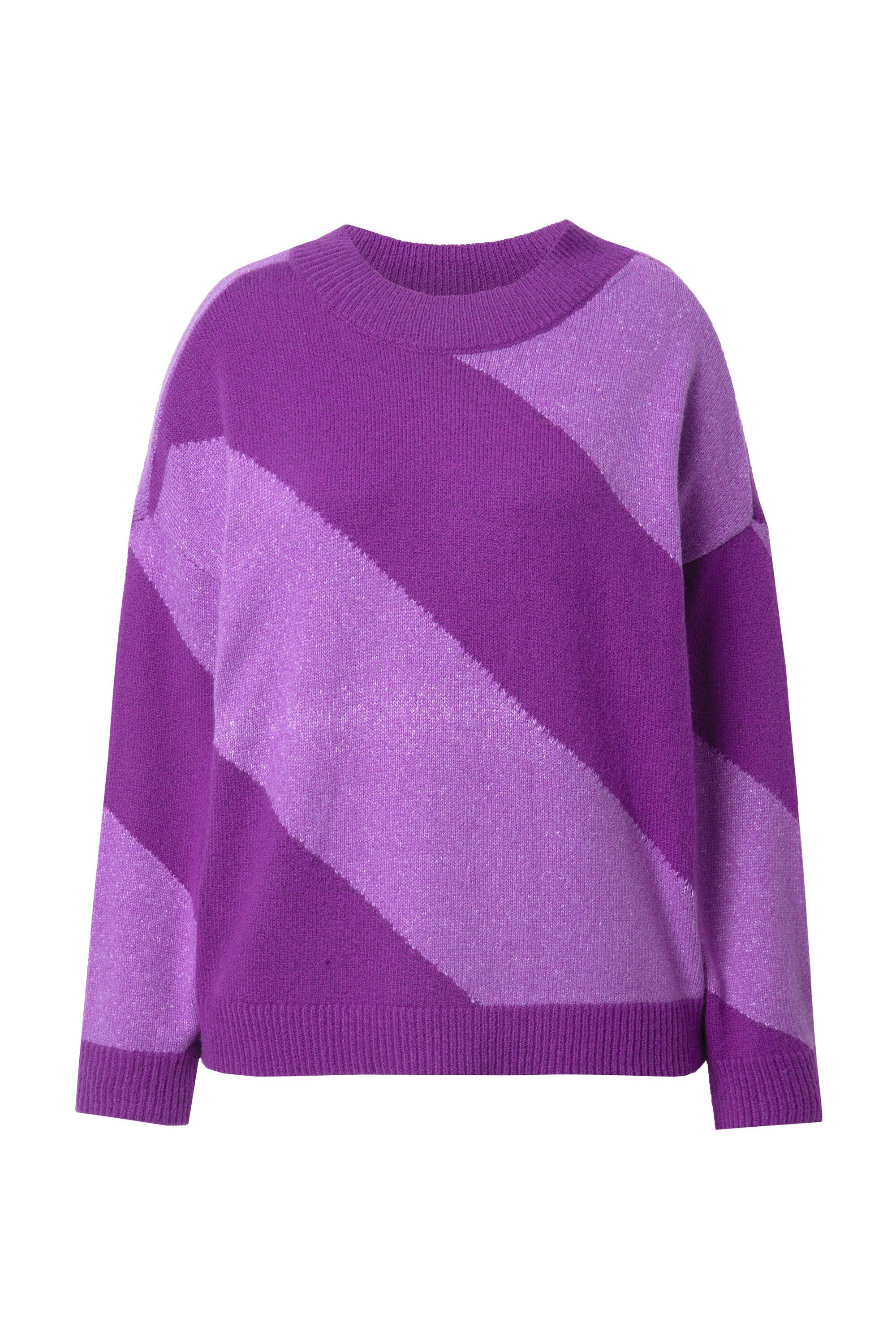 Studio Untold Strickpullover Pullover oversized diagonale Blockstreifen günstig online kaufen