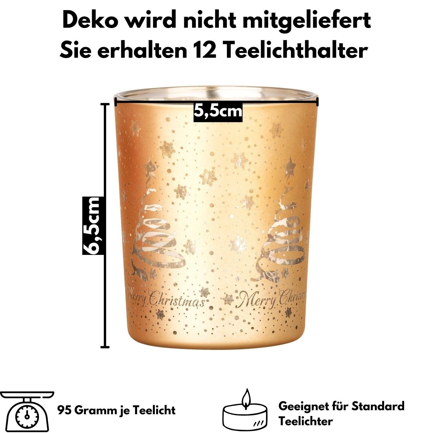 Kamelio Teelichthalter 12er Set Teelichtgläser bunt günstig online kaufen