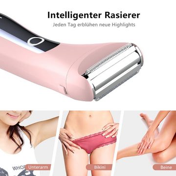 Yuede Epilierer Haarentfernungsgerät Damenrasierer für Frauen, Elektrischer Bikini-Trimmer für Damen, kabelloser Damen-Rasierer, Micro-Grip-Technologie, kabellose Trocken- und Nasshaarentfernung