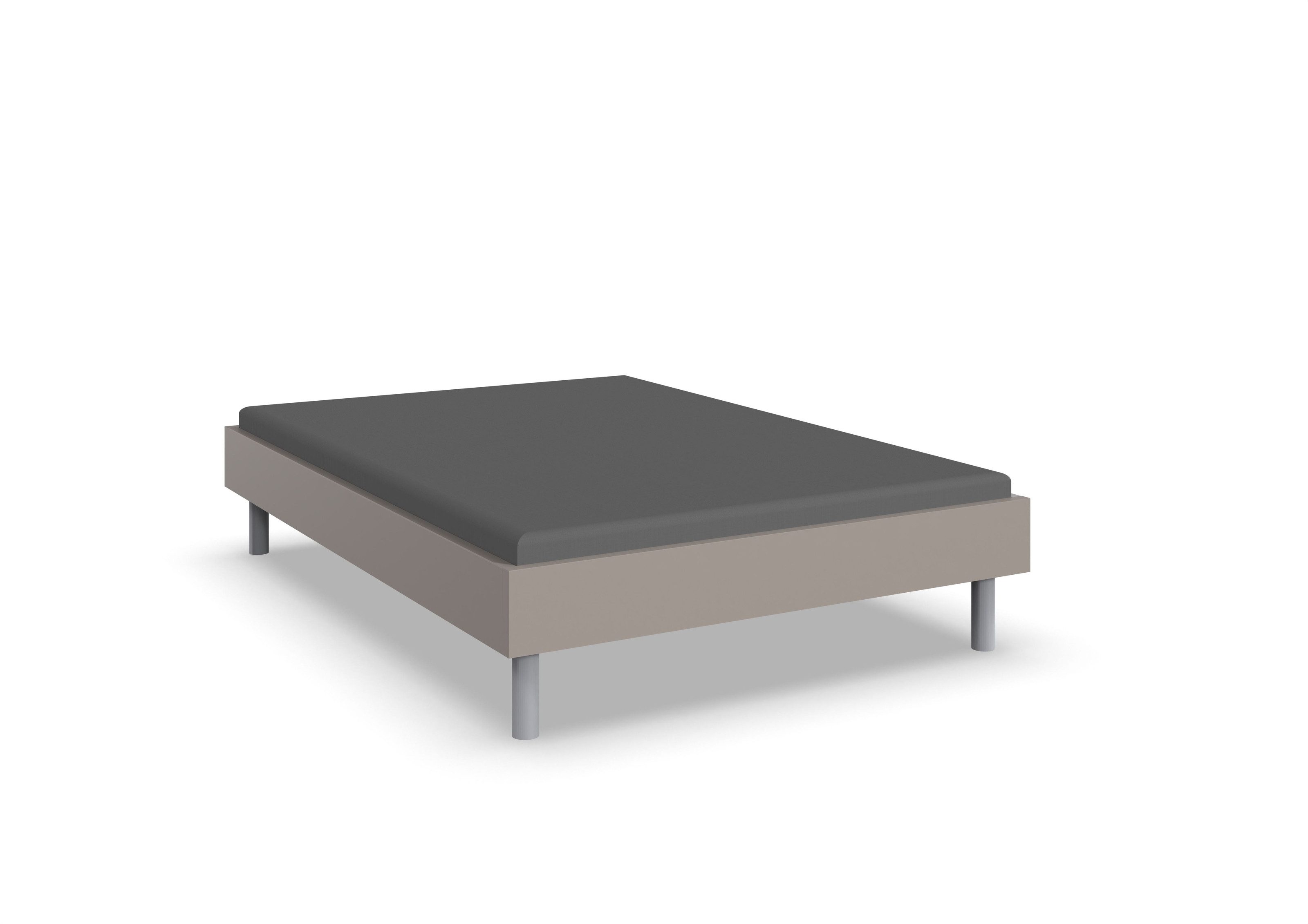 freiraum Bettgestell Easy Beds Standard, Liegefläche 140x200cm, SAHARAGRAU - 149x38x210cm (BxHxT)