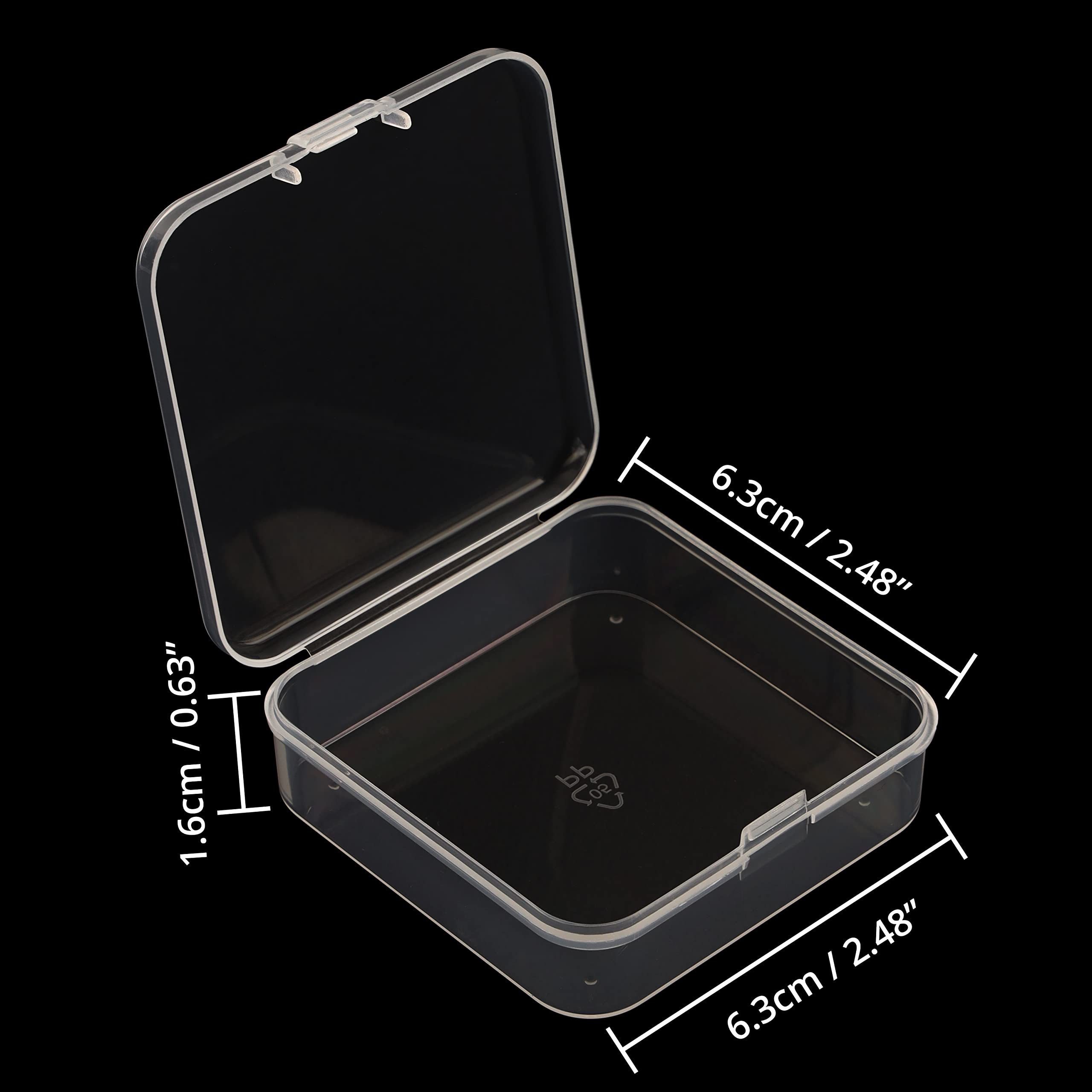 Belle Vous Aufbewahrungsbox Klare Behälter - B6,3 x L6,3 x H1,6 cm (12 St) günstig online kaufen