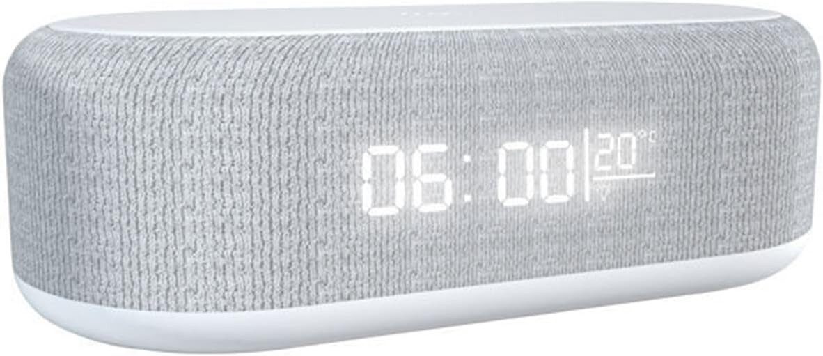 MOPUEA Wecker Digitale Wecker mit drahtlosem Aufladen Nachtlicht Bluetooth-Audio 15W kabelloses Laden RGB-Nachtlicht Bluetooth-Audio Temperatur